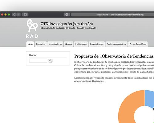 Planteamiento «Observatorio de Tendencias en Diseño - Investigación»