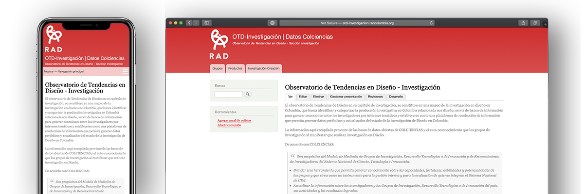 Observatorio de Tendencias en Diseño - Investigación - Datos Colciencias