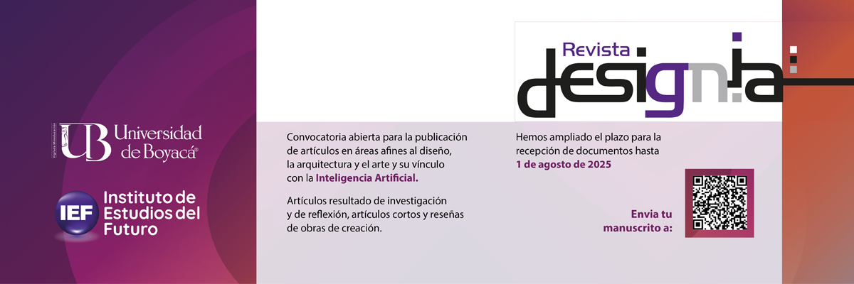Convocatoria publicación Revista Designia Vol 12. Núm. 2 (ene-jun)