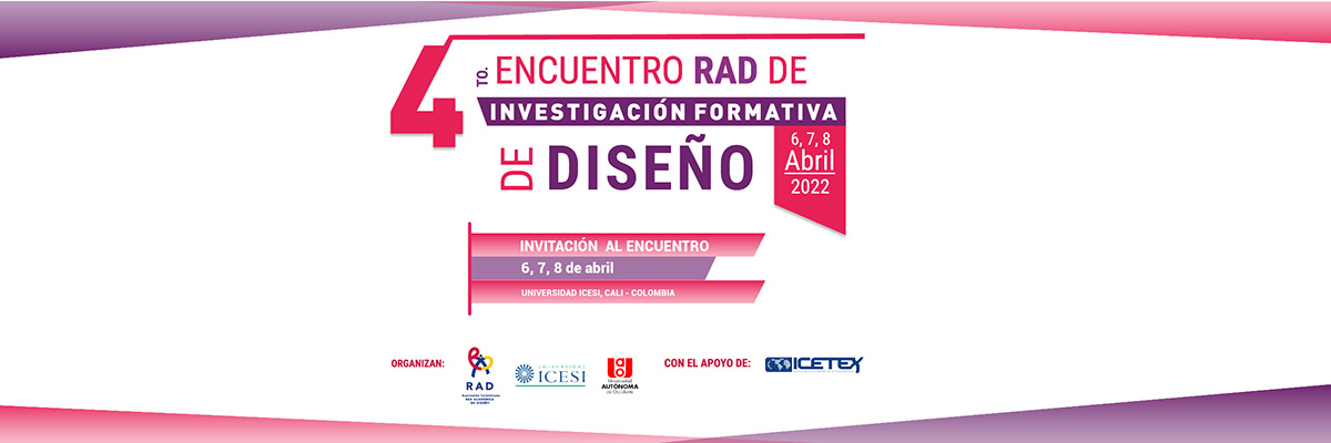 Artículos 4to Encuentro RAD de Investigación Formativa en Diseño