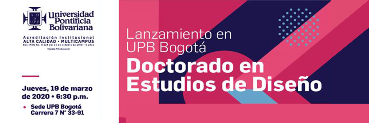 Lanzamiento Doctorado en Estudios de Diseño