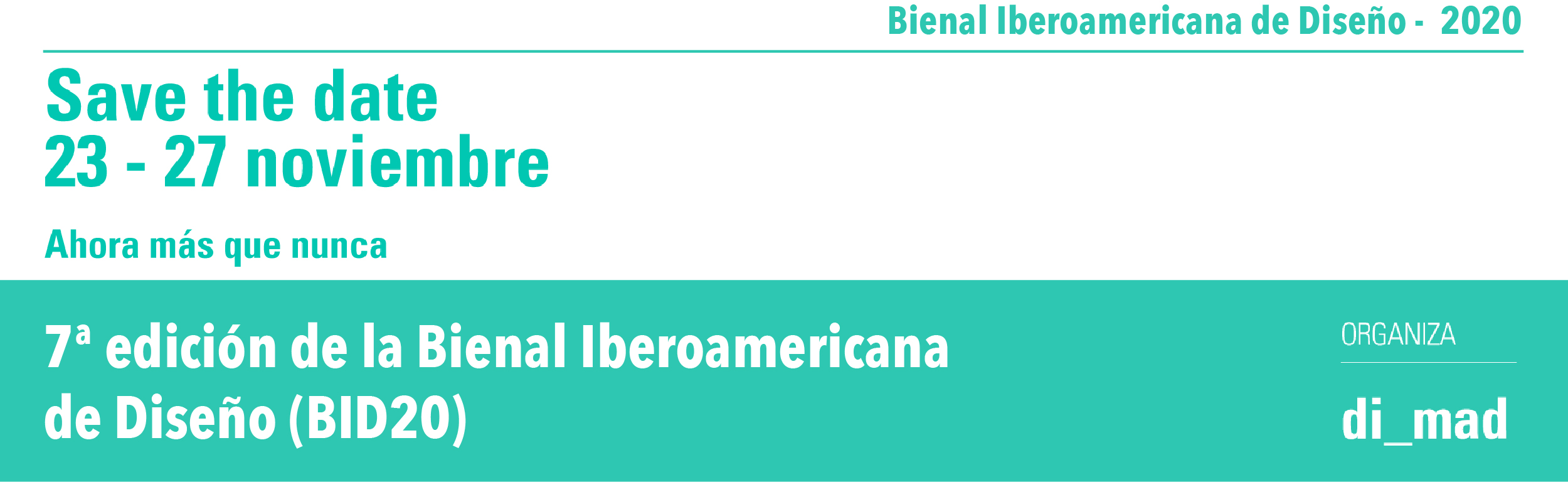 Bienal Iberoamericana de Diseño 23 - 27 noviembre 2020