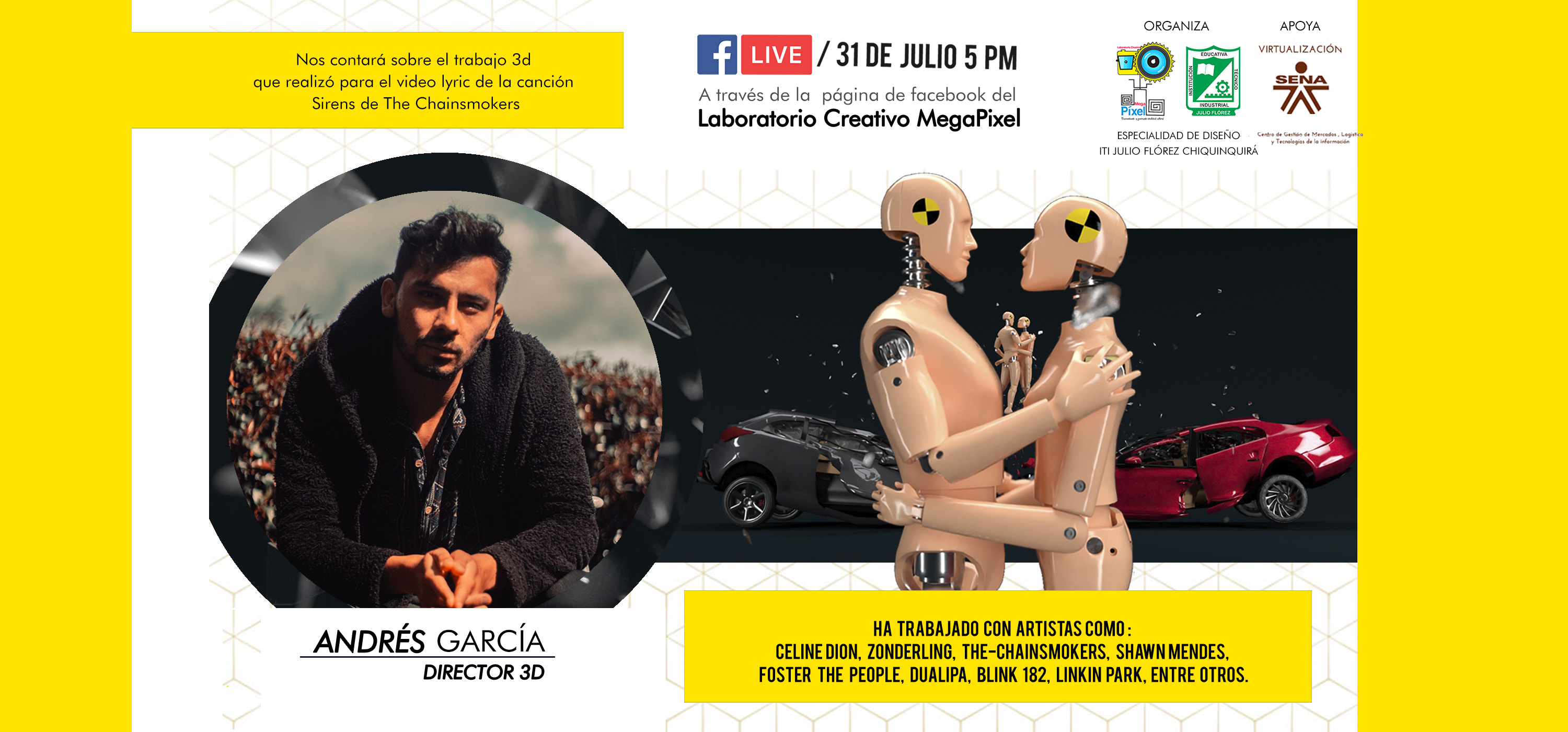 Facebook Live con el crack colombiano del 3D Andrés García Director 3D