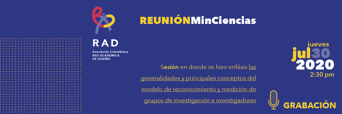 Charla sobre el Modelo de Medición de Grupos - MinCiencias