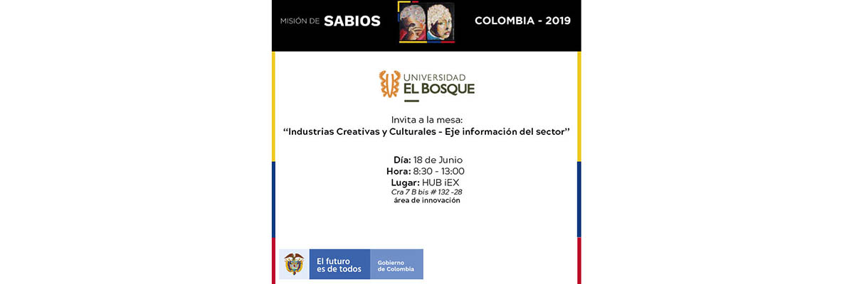 Mesa Industrias Creativas y Culturales - Eje información del sector