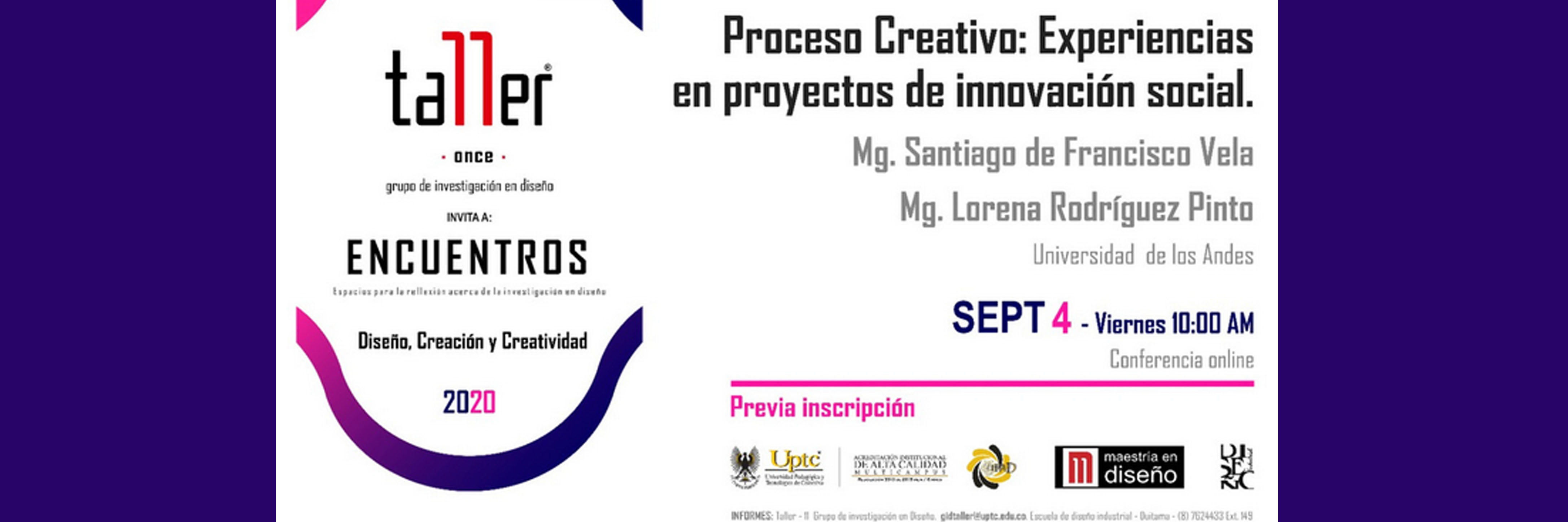 Proceso Creativo: Experiencias en proyectos de innovación Social