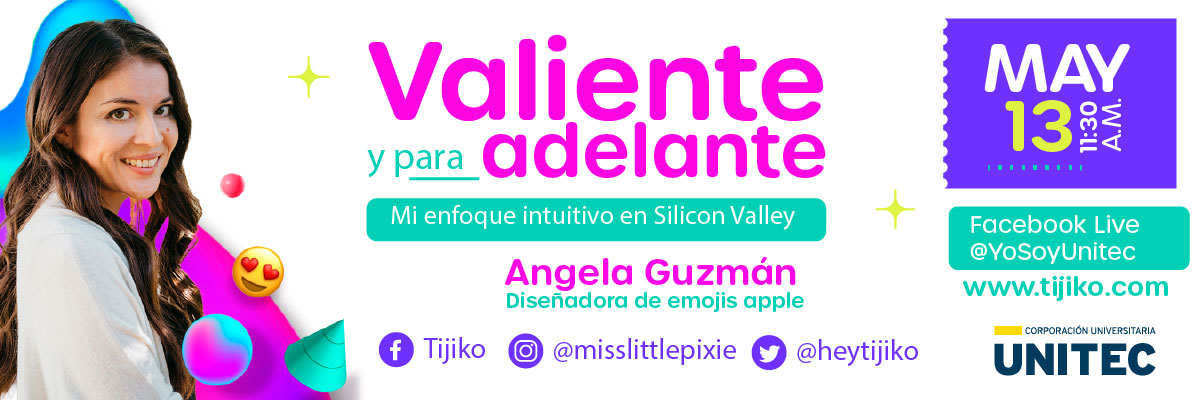 Valiente y para adelante, Angela Guzmán la diseñadora de los emojis