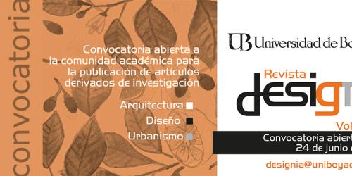 Publicación de artículos - Revista Designia Vol. 8 Núm. 2 (Enero - Junio 2021)