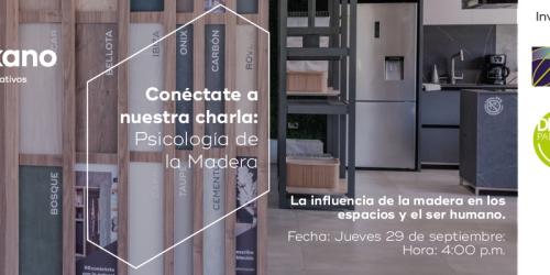 Charla: Psicología de la madera en diseño de interiores