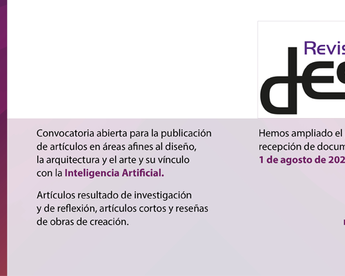 Convocatoria publicación Revista Designia Vol 12. Núm. 2 (ene-jun)