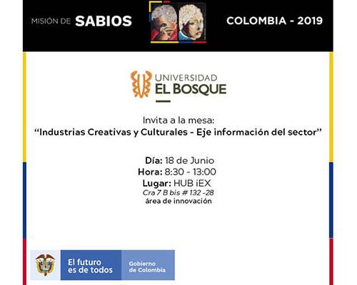 Mesa Industrias Creativas y Culturales - Eje información del sector