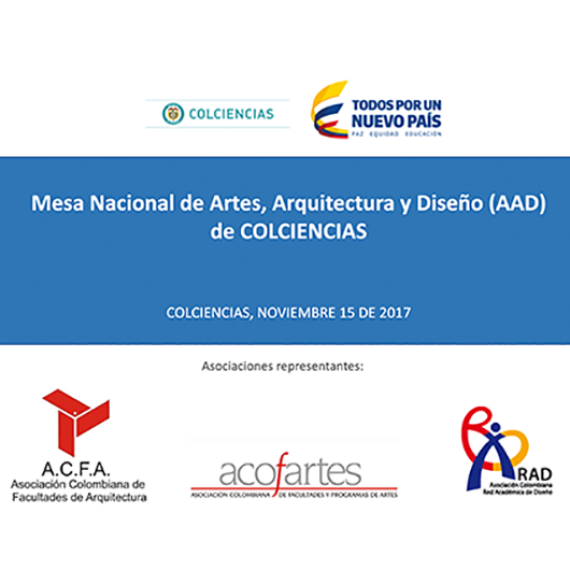 Presentación “Mesa Nacional de Artes, Diseño y Arquitectura“